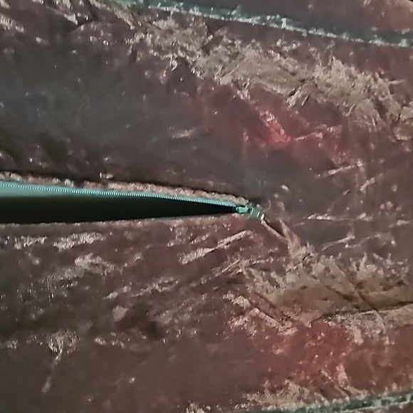 Maxima 100% Velvet Chocolate Gypsy Costume Gown Gold Sequins Beads Size Large 8 - Picture 8 of 17